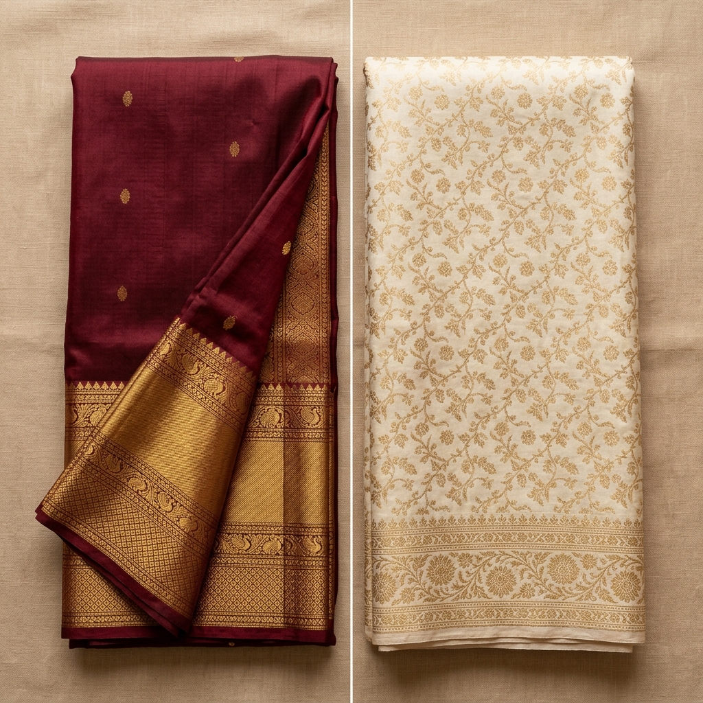 Kanjivaram vs Banarasi: 9 Key Differences Every Bride Should Know (2026)